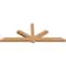 Ekena Millwork Kennewick Timber Gable Bracket, Western Red Cedar, 108"W x 40"H x 5 1/2"D x 5 1/2"F, 9/12 Pitch GBW108X40X0606KEN00SWR - alternate 5